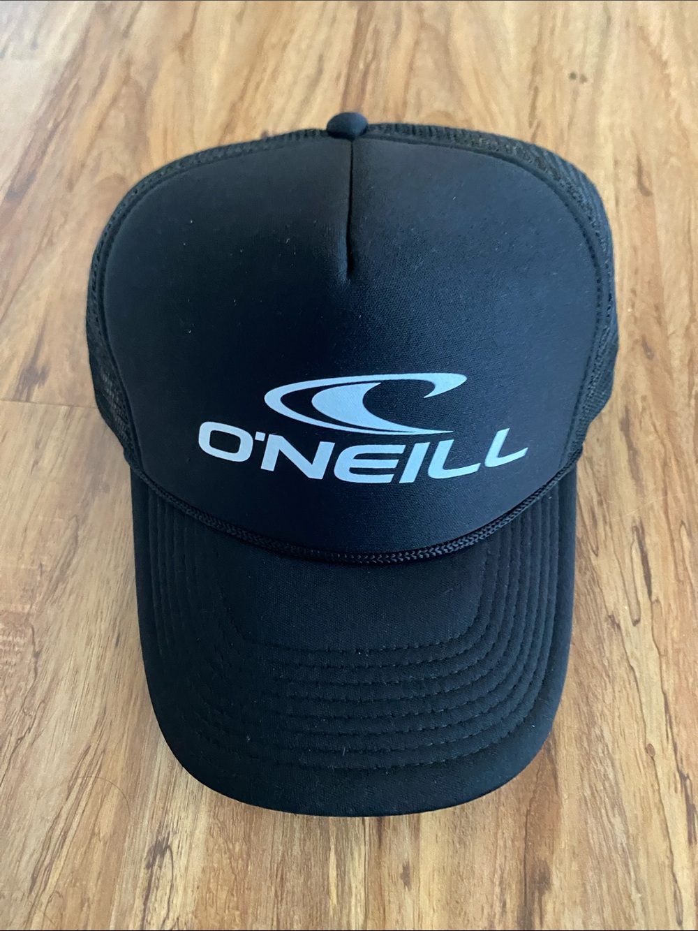 O’Neill mens black SnapBack adjustable trucker hate NEW